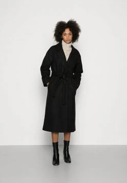 Las mejores reseñas de 💯 Anna Field BELTED COAT - Abrigo Clásico - Black, Mujer ❤️