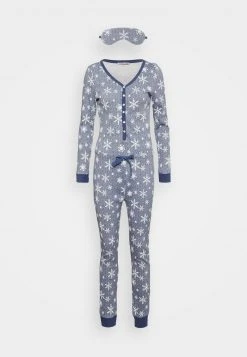 Mejor precio 👍 Anna Field XMAS ONESIE - Pijama - Blue, Mujer 🔥