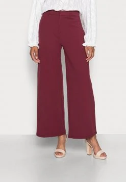 Toma de corriente 👍 Anna Field Flared Leg Business Trousers - Pantalones - Dark Red, Mujer 🥰