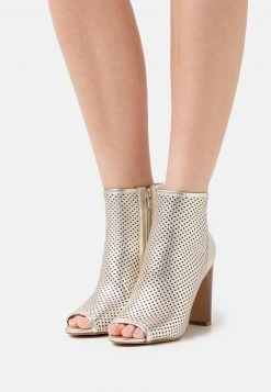 Nuevo ✔️ Anna Field LEATHER - Botines De Tacón - Gold, Mujer ⭐