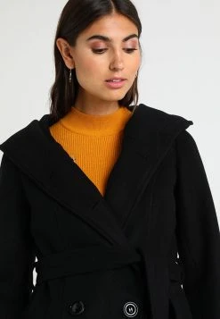 Barato 🔔 Anna Field DOUBLE BREASTED COAT WITH HOOD - Abrigo Clásico - Black, Mujer 😍 -Fashionize Ventas 1368dcaad823495797ed6a2bcf48e1b0