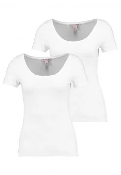 Gran venta ✨ Anna Field 2 PACK - Camiseta Básica - White, Mujer 💯
