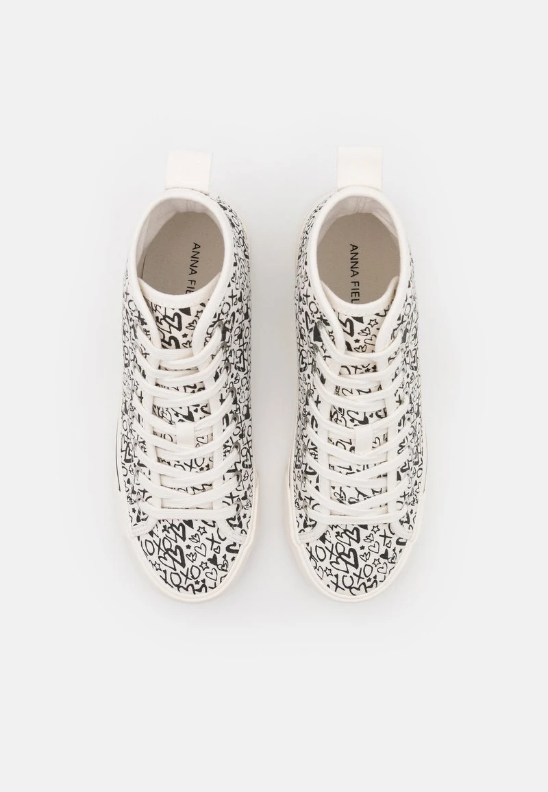 Mejor precio 🤩 Anna Field LOVE - Zapatillas Altas - Black/white, Mujer 😉 8 Mejor precio 🤩 Anna Field LOVE - Zapatillas Altas - Black/white, Mujer 😉 - Imagen 6