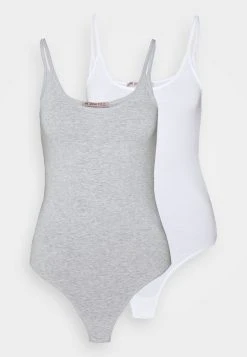 mejor venta 🥰 Anna Field 2PP STRING BODY - Body - White/mottled Light Grey, Mujer ⌛ -Fashionize Ventas 160362de0ce344d78e17aa0218f77036