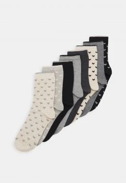 Presupuesto 😉 Anna Field HEART ANKLE 8 PACK - Calcetines - Black/grey, Mujer 🛒