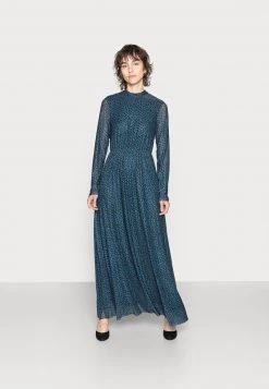 Para estrenar ✔️ Anna Field MAXI HIGH NECK 🛒 DRESS - Vestido Largo - Black/dark Blue, Mujer 🛒