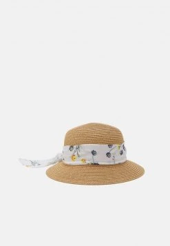 Promoción ⌛ Anna Field Sombrero - Tan/white, Mujer 🧨