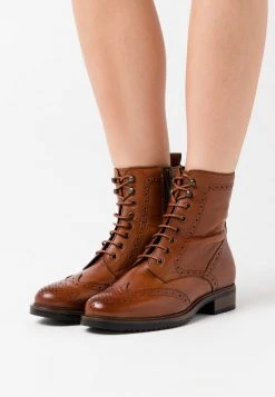 Comprar 🎉 Anna Field LEATHER - Botines Con Cordones - Cognac, Mujer 💯