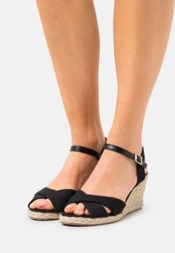 ofertas 👍 Anna Field Sandalias De Cuña - Black, Mujer 💯
