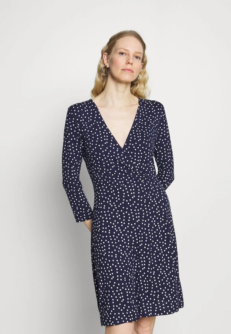 Descuento 🛒 Anna Field Quarter Sleeves Wrap Mini Dress - Vestido Ligero - Dark Blue/white, Mujer ⭐ 3 Descuento 🛒 Anna Field Quarter Sleeves Wrap Mini Dress - Vestido Ligero - Dark Blue/white, Mujer ⭐