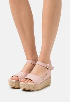 Toma de corriente ⌛ Anna Field LEATHER - Sandalias De Cuña - Light Pink, Mujer 🥰