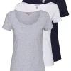 Descuento 🌟 Anna Field 3 PACK - Camiseta Básica - White/navy/light Grey Melange, Mujer ⭐ 2 Descuento 🌟 Anna Field 3 PACK - Camiseta Básica - White/navy/light Grey Melange, Mujer ⭐ -Fashionize Ventas 21e808f610d143f2bd39a0e5f767f13d