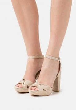 Venta express 😍 Anna Field LEATHER - Sandalias De Tacón - Beige, Mujer 🔥