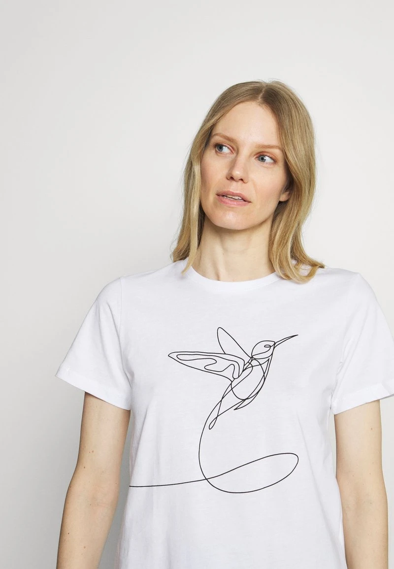 Mejor trato 🧨 Anna Field Camiseta Estampada - White, Mujer ⌛ 6 Mejor trato 🧨 Anna Field Camiseta Estampada - White, Mujer ⌛ - Imagen 4