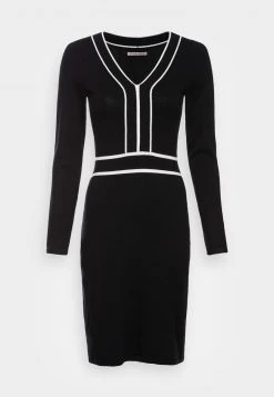 ofertas 🌟 Anna Field V NECKLINE CONTRAST COLOR DRESS - Vestido De Punto - Black/white, Mujer 🎁 -Fashionize Ventas 309d94a9e1b143f2b4f0a88dbeb3b55f