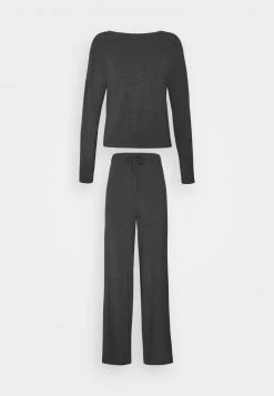 Promoción 🎉 Anna Field JERSEY WIDE LEG PJ SET - Pijama - Dark Grey, Mujer 😍 -Fashionize Ventas 34c4b3211e1c41ff8ea8df81296bd993