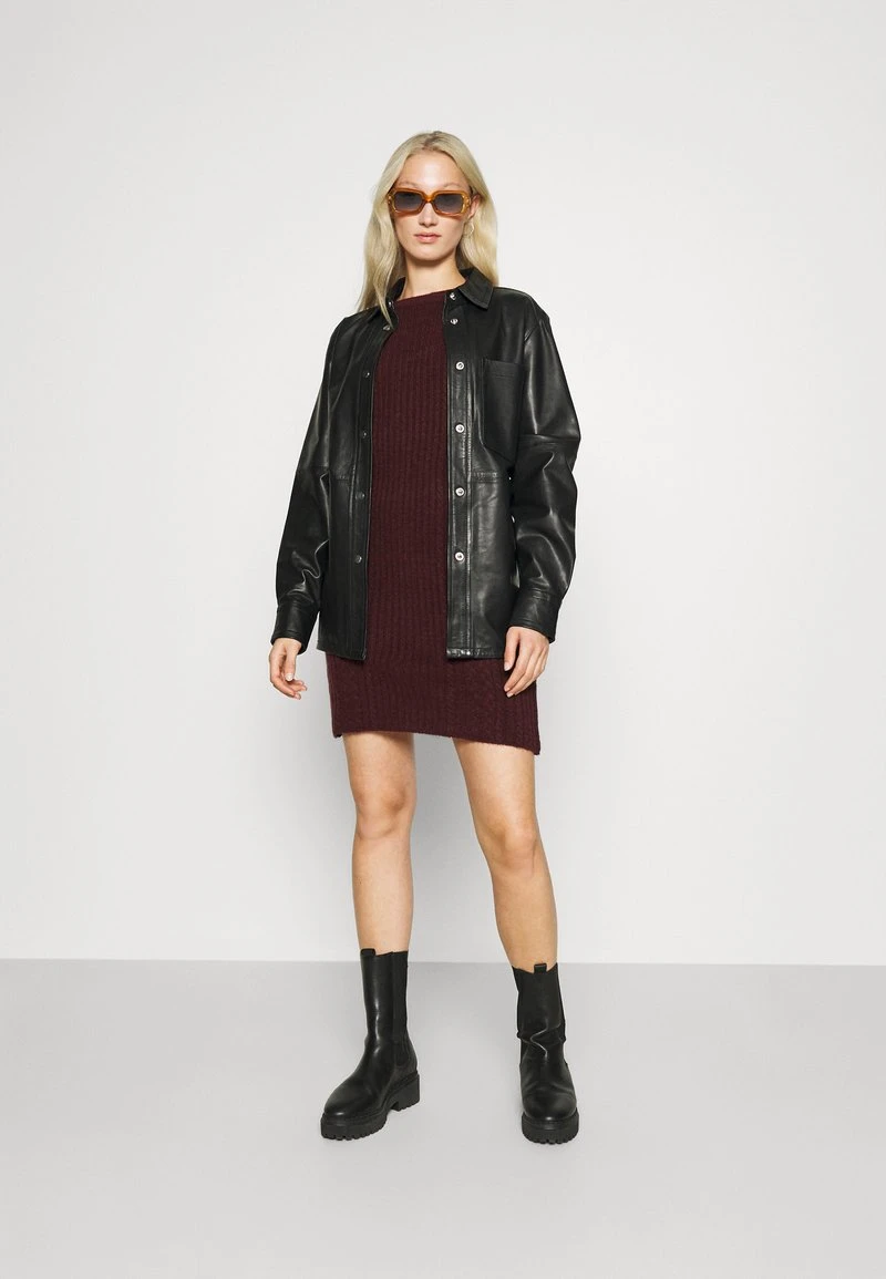 Nuevo ⌛ Anna Field Vestido De Punto - Bordeaux, Mujer ✨ 4 Nuevo ⌛ Anna Field Vestido De Punto - Bordeaux, Mujer ✨ - Imagen 2