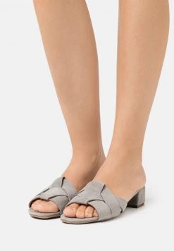Para estrenar ✨ Anna Field LEATHER - 🥰 Sandalias Planas - Grey, Mujer 🛒