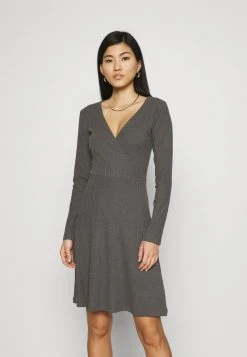 Toma de corriente 🔔 Anna Field Vestido De Punto - Mottled Dark Grey, Mujer 🌟