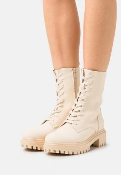 Descuento ✔️ Anna Field Botines Con Plataforma - Beige, Mujer ✔️