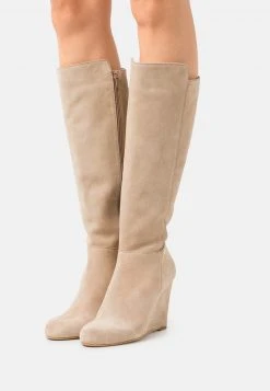 Cupón 🌟 Anna Field LEATHER - Botas De Cuña - Beige, Mujer 😍