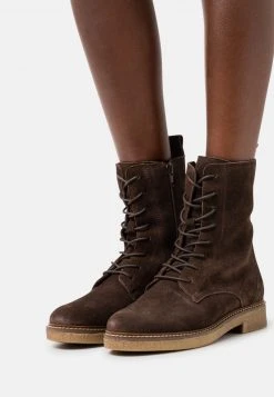 mejor venta ⌛ Anna Field LEATHER - Botines Con Cordones - Brown, Mujer ⌛