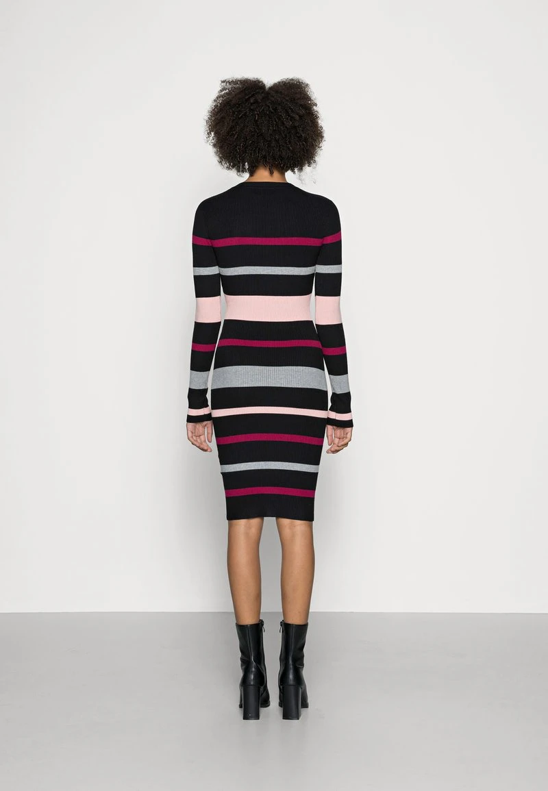 ofertas ✨ Anna Field REGULAR FIT STRIPES 🤩 DRESS - Vestido De Punto - Black/red/pink, Mujer ⭐ 5 ofertas ✨ Anna Field REGULAR FIT STRIPES 🤩 DRESS - Vestido De Punto - Black/red/pink, Mujer ⭐ - Imagen 3