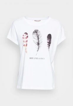 Venta al por mayor 😀 Anna Field FRANCESCA FREE LIKE A BIRD FEATHER TEE - Camiseta Estampada - White, Mujer ❤️ -Fashionize Ventas 41043e6f4b92465989488fdc79fee222