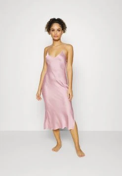 Mejor trato ⌛ Anna Field SIMPLE SATIN LONG LINE NIGHTIE - Camisón - Pink, Mujer 🎁
