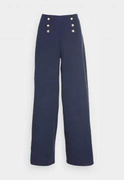 Las mejores reseñas de 😍 Anna Field BUTTON WAIST WIDE LEG PANTS - Pantalones - Dark Blue, Mujer ⭐ -Fashionize Ventas 461f1736c14549bc8b87bda6943d86e5