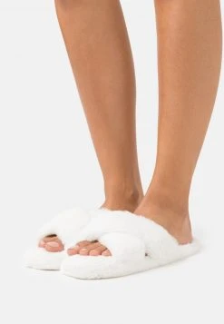 Presupuesto ❤️ Anna Field Pantuflas - White, Mujer 🎉