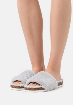 Para estrenar ✨ Anna Field Pantuflas - Light Grey, Mujer ⌛