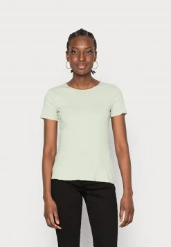 Toma de corriente 🛒 Anna Field Camiseta Básica - Light Green, Mujer 👏
