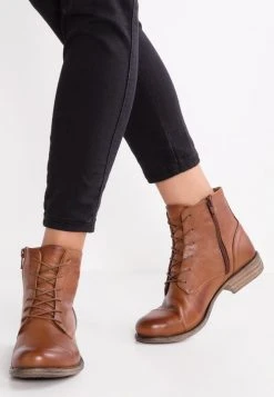 Barato 👏 Anna Field LEATHER BOOTIES - Botines Bajos - Cognac, Mujer ✨