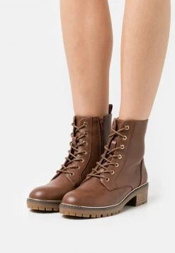 Nuevo 🌟 Anna Field Botines Con Cordones - Cognac, Mujer ⭐