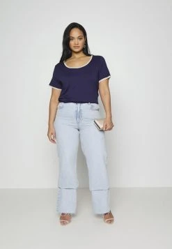 Descuento 🤩 Anna Field Camiseta Básica - Dark Blue, Mujer ✔️ -Fashionize Ventas 5aad9a642f2847c38fdf9bdde0971116