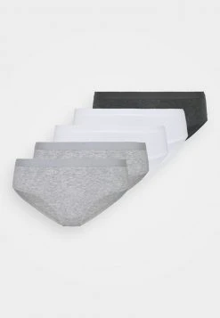 Toma de corriente 🎉 Anna Field 5 PACK COTTON BRIEF - Braguitas - Grey/white, Mujer 🔥