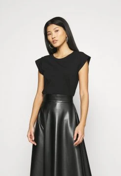 Toma de corriente 😍 Anna Field Camiseta Básica - Black, Mujer ✨