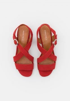 Mejor precio 👏 Anna Field LEATHER - Sandalias - Red, Mujer 👏 -Fashionize Ventas 68177e596beb4ed7b87b565c2464b34f