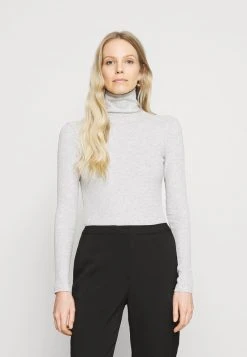 Venta express 🌟 Anna Field Camiseta De Manga Larga - Mottled Light Grey, Mujer 🛒