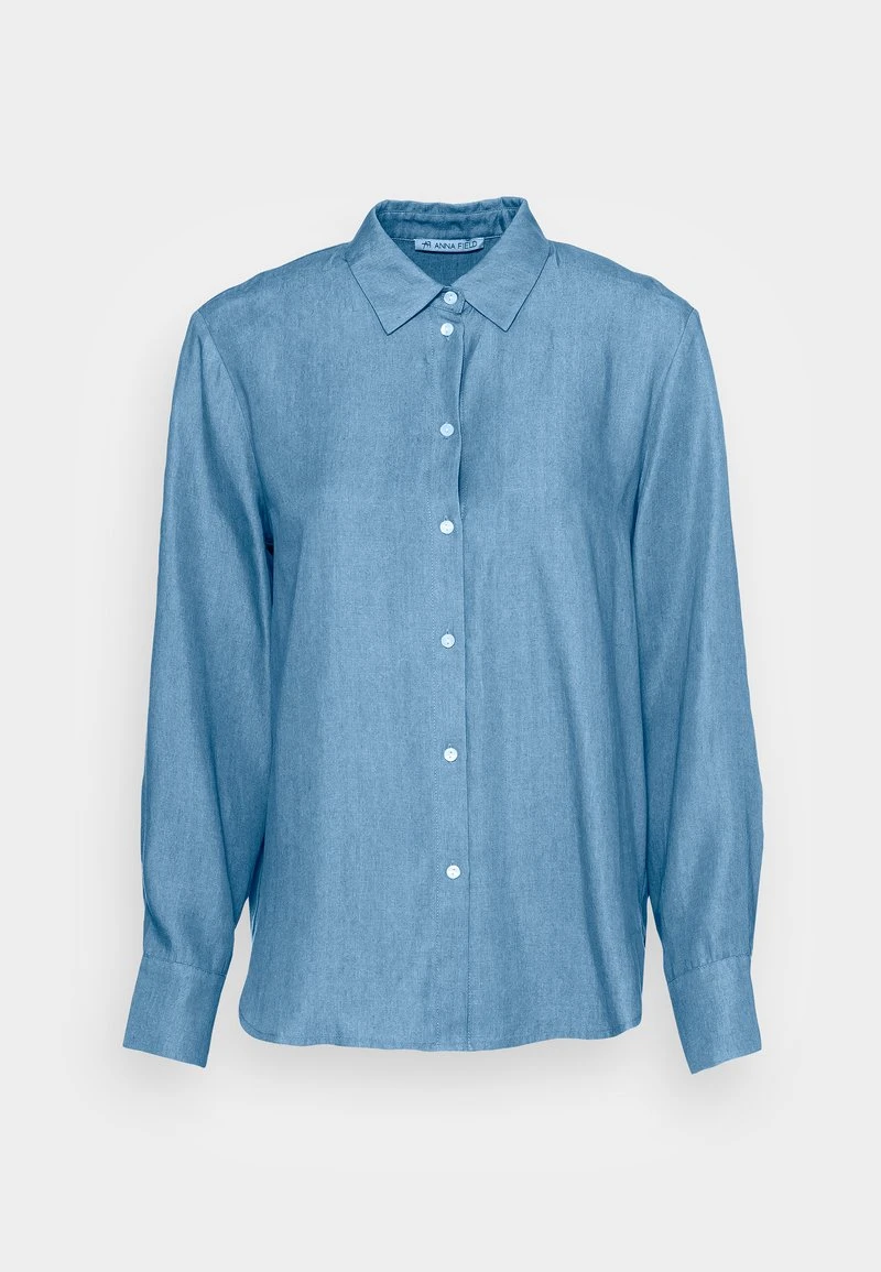 ofertas 🥰 Anna Field Camisa - Blue Denim, Mujer ✨ 6 ofertas 🥰 Anna Field Camisa - Blue Denim, Mujer ✨ - Imagen 4