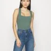 Nuevo ⭐ Anna Field Top - Green, Mujer 🛒