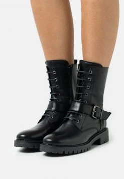 Nuevo 🔥 Anna Field LEATHER - Botines Camperos - Black, Mujer 😍