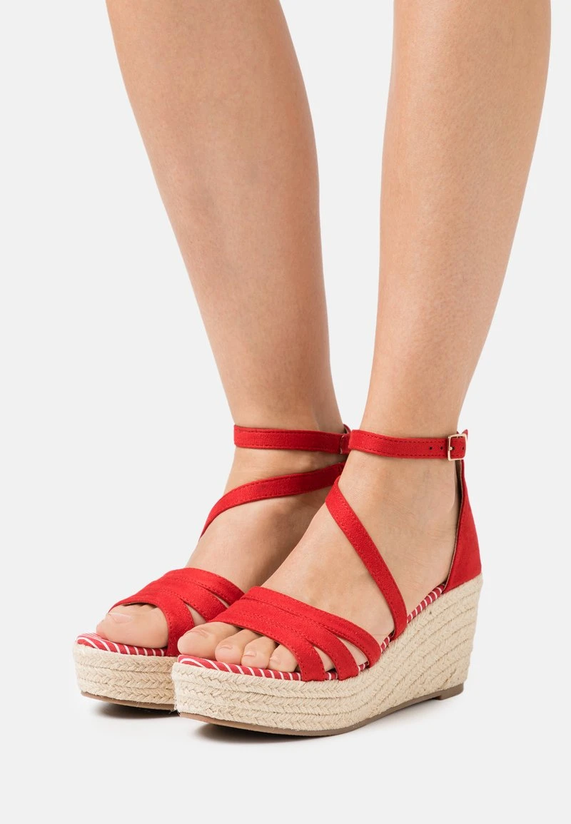 Barato ❤️ Anna Field 🥰 Sandalias Con Plataforma - Red, Mujer 😍 3 Barato ❤️ Anna Field 🥰 Sandalias Con Plataforma - Red, Mujer 😍