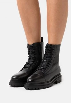 Lo mas barato ✨ Anna Field Botines Con Cordones - Black, Mujer 🔔