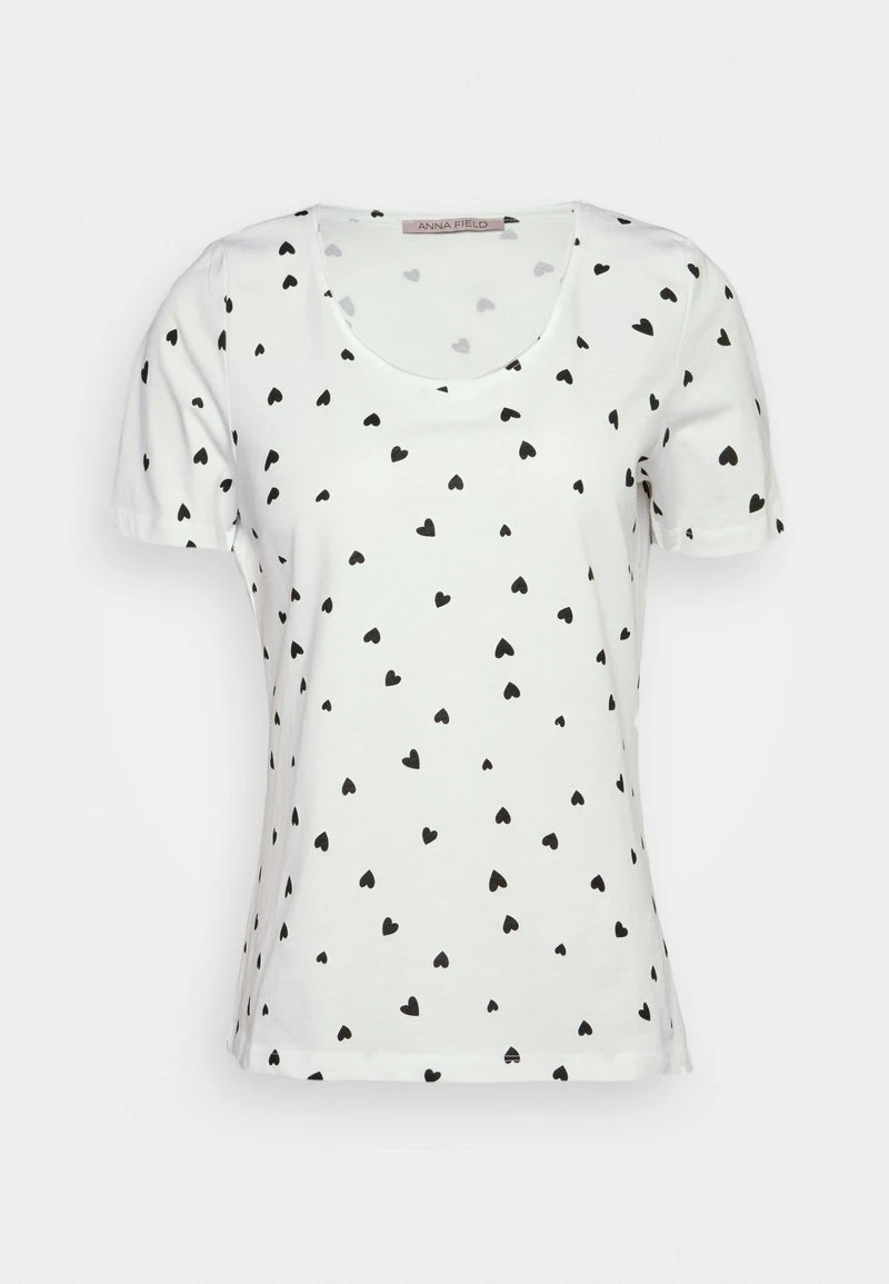Gran venta 🥰 Anna Field Camiseta Estampada - White/black, Mujer ✨ 3 Gran venta 🥰 Anna Field Camiseta Estampada - White/black, Mujer ✨