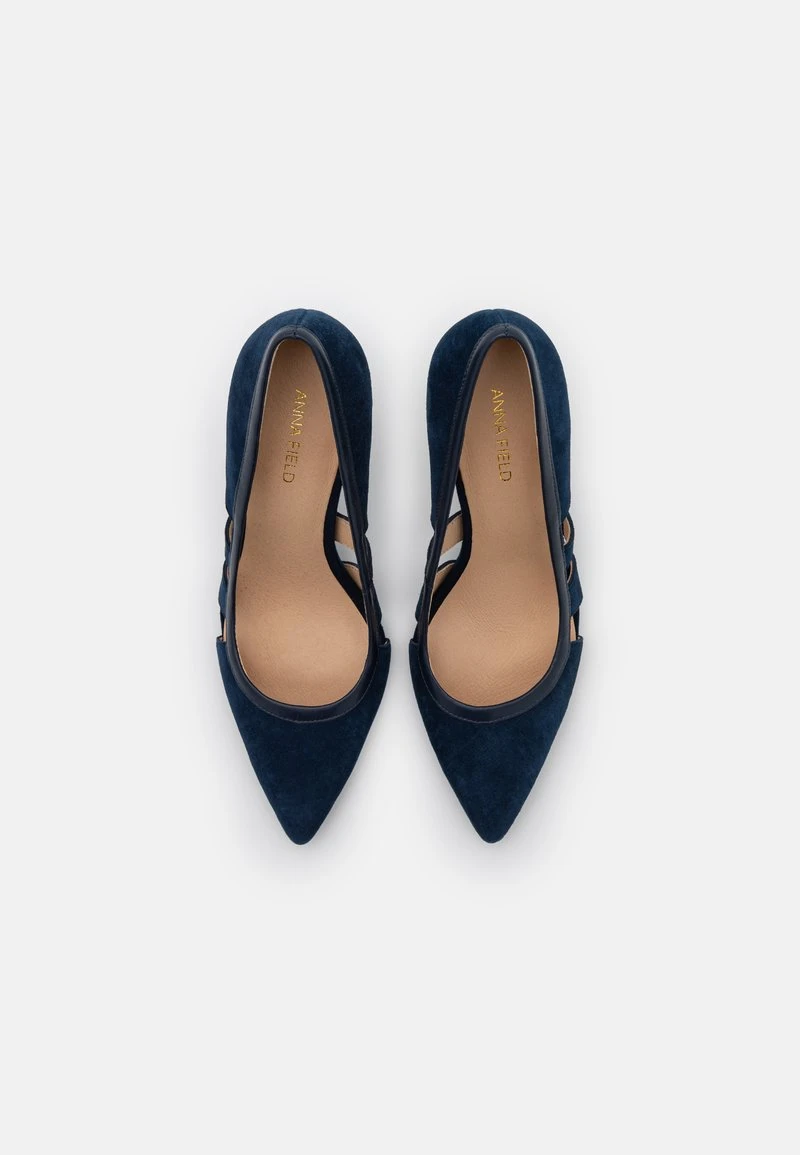 Nuevo ⌛ Anna Field LEATHER - Tacones - Dark Blue, Mujer ⭐ 8 Nuevo ⌛ Anna Field LEATHER - Tacones - Dark Blue, Mujer ⭐ - Imagen 6