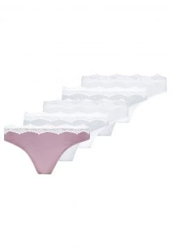 Comprar 😀 Anna Field CANDY 5 PACK THONG - COTTON/ LACE - Tanga - Grey/pink/white, Mujer ✨