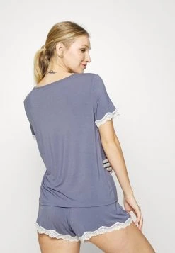 Gran venta 🛒 Anna Field LACE TRIM SHORT SET - Pijama - Blue, Mujer 🛒 -Fashionize Ventas 873d92432a5d4ce39b35f102d24ea23b