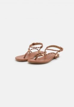 ofertas 🛒 Anna Field ❤️ Sandalias De Dedo - Cognac/gold, Mujer ✨ -Fashionize Ventas 8e1d6ac5d8ec478886ba5afccecbc513